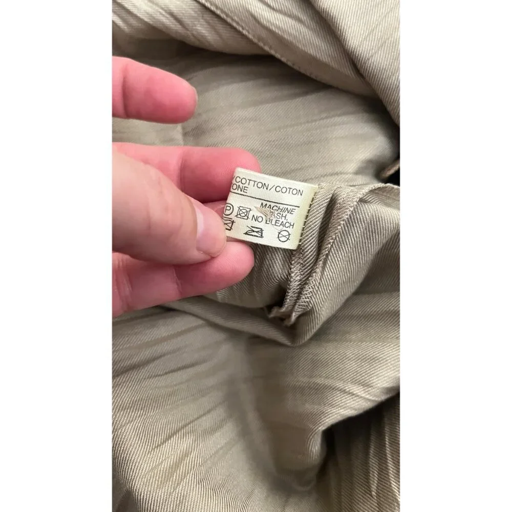LOUIS FERAUD PLEATS ARCHIVAL SAFARI BUTTON UP SHIRT  S - Picture 12 of 14